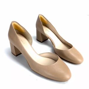 Cole Haan Nude Block Heel